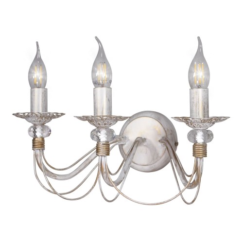 Бра 3 лампочки c хрусталем классические S1104-3 Петрасвет