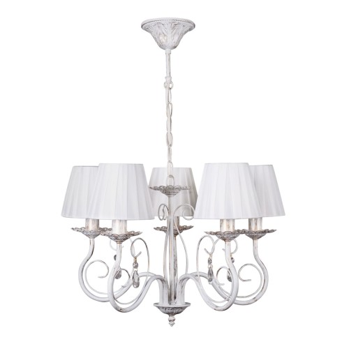 Люстра подвесная 5 ламп с абажурами S1003-5