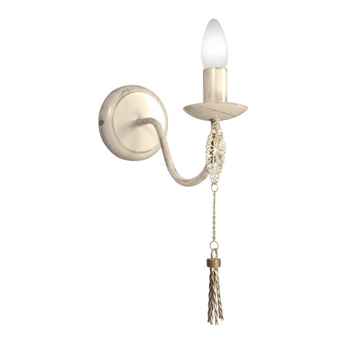 Бра с металлическим подвесками бежевая настенная S3145-1