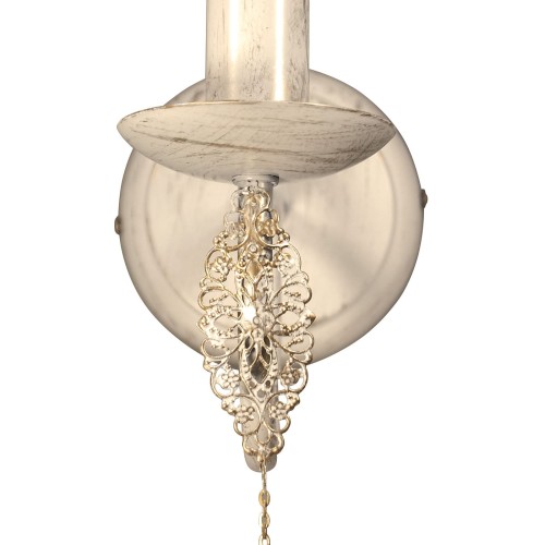 Бра с металлическим подвесками бежевая настенная S3145-1