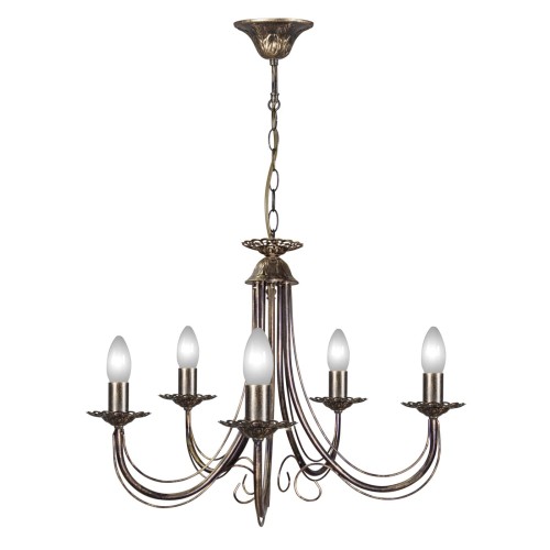 Люстра подвесная 5 ламп классическая черная S1064-5