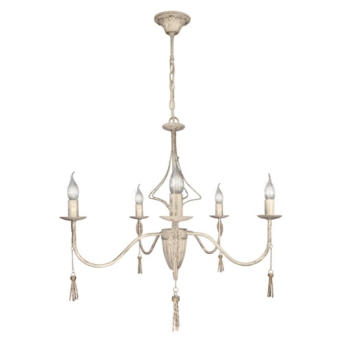 Люстра подвесная большая 5 ламп с подвесками S3145-5