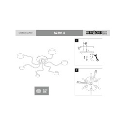 Люстра Петрасвет S2391-6, 6хGX53 макс, 20Вт