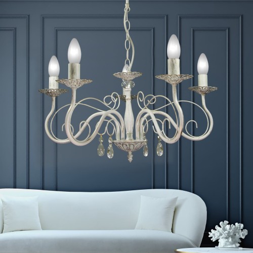 Люстра с хрусталем подвесная 5 ламп S1140-5