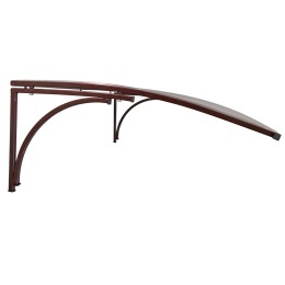 Козырёк над дверью Петрасвет S4025 Коричневый усиленный