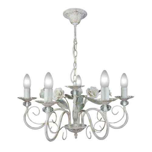 Люстра большая подвесная с цветами интерьерная S1219-5