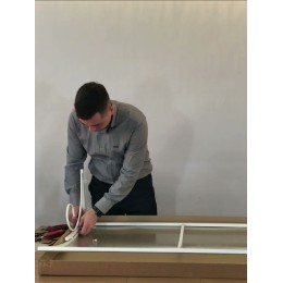 Козырёк над дверью Петрасвет S4001 Белый усиленный