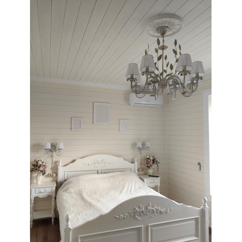 Люстра подвесная 8 ламп с абажурами S1131-8