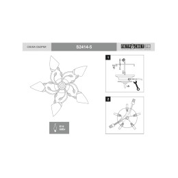 Люстра Петрасвет S2414-5, 5хЕ14 макс, 60Вт