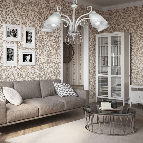 Люстра подвесная 5 плафонов S2437-5