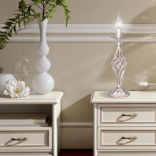 Настольная лампа дизайнерская большая с хрусталем S5091-1